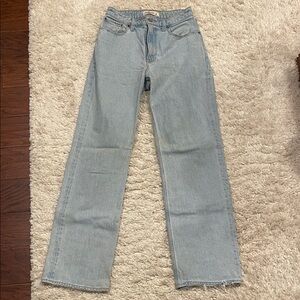 Abercrombie & Fitch Light Blue 90s Relaxed Jean High Rise Size 26